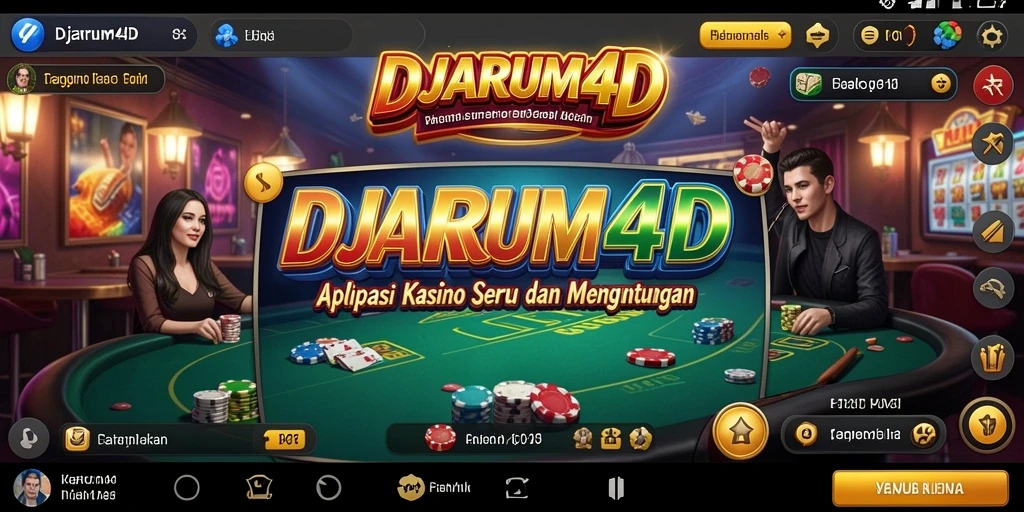 Tampilan utama DJARUM4D dengan berbagai pilihan permainan Kasino.