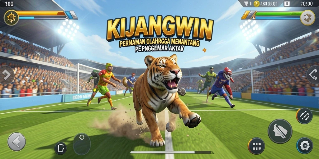 Tampilan gameplay KIJANGWIN yang dinamis dan menantang.