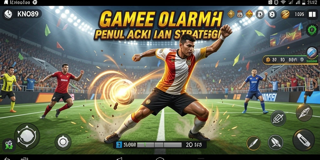 Screenshot KNO89 menunjukkan aksi olahraga yang intens dan menarik.