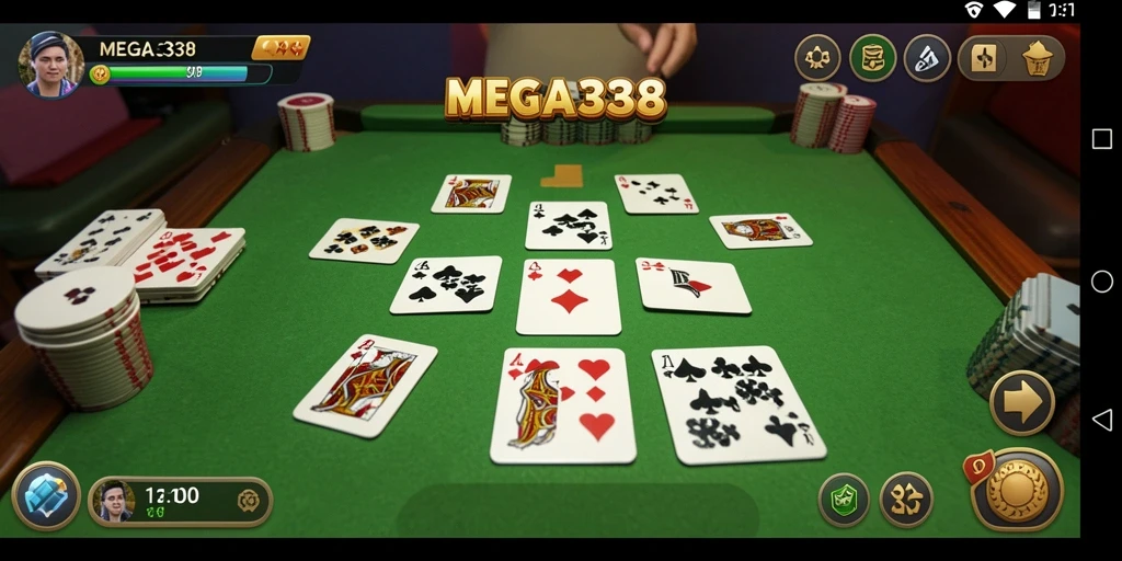 Tampilan menarik dari gameplay Gaple di MEGA338.