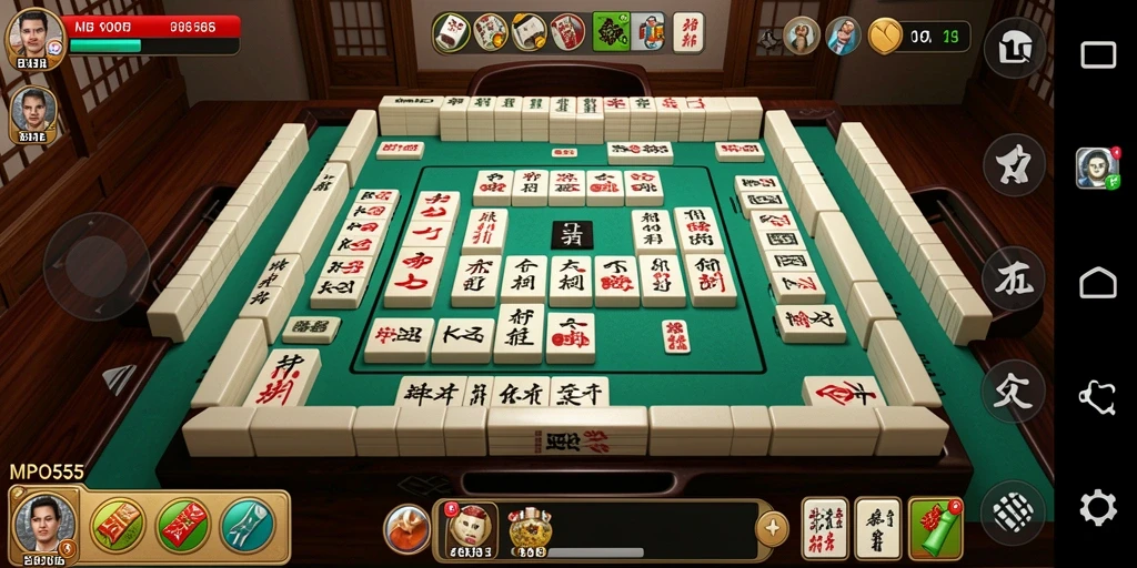 Gameplay menarik dari MPO555 dengan elemen Mahjong yang klasik.
