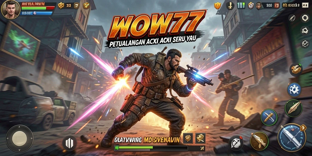 Tampilan gameplay WOW77 yang penuh aksi dan menegangkan.