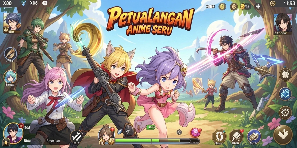 Gameplay seru X88 yang membawa karakter anime ke kehidupan nyata.